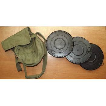 Zestaw: 3 x Magazynek talerzowy DPM / DP28 + torba na magazynki